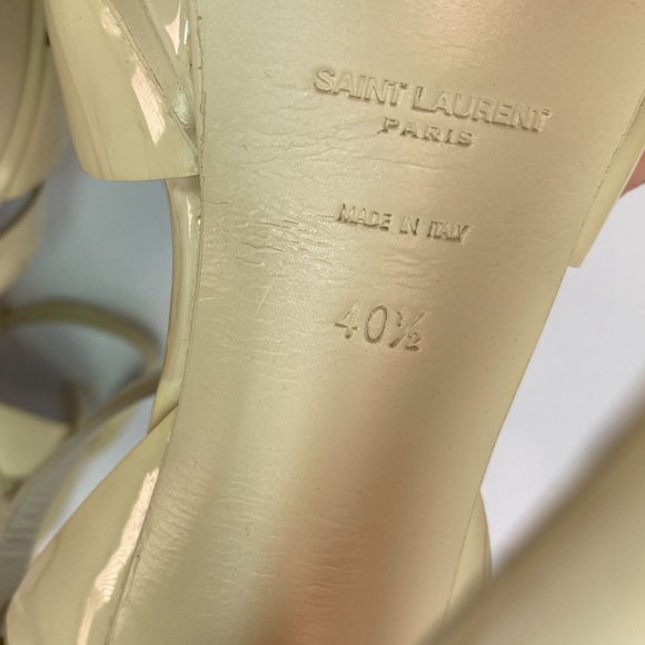 🌷❤️‍🔥FINAL SALE 🔥 NO OFFERS🌷💥Saint Laurent Tribute Patent Sandal 40.5 - Picture 11 of 11